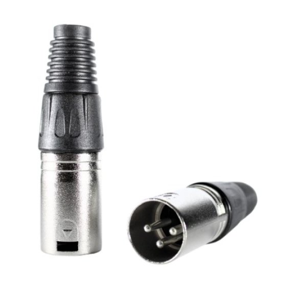 Hybrid xlr 3-pin male connectors