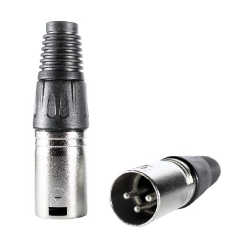 Hybrid xlr 3-pin male connectors