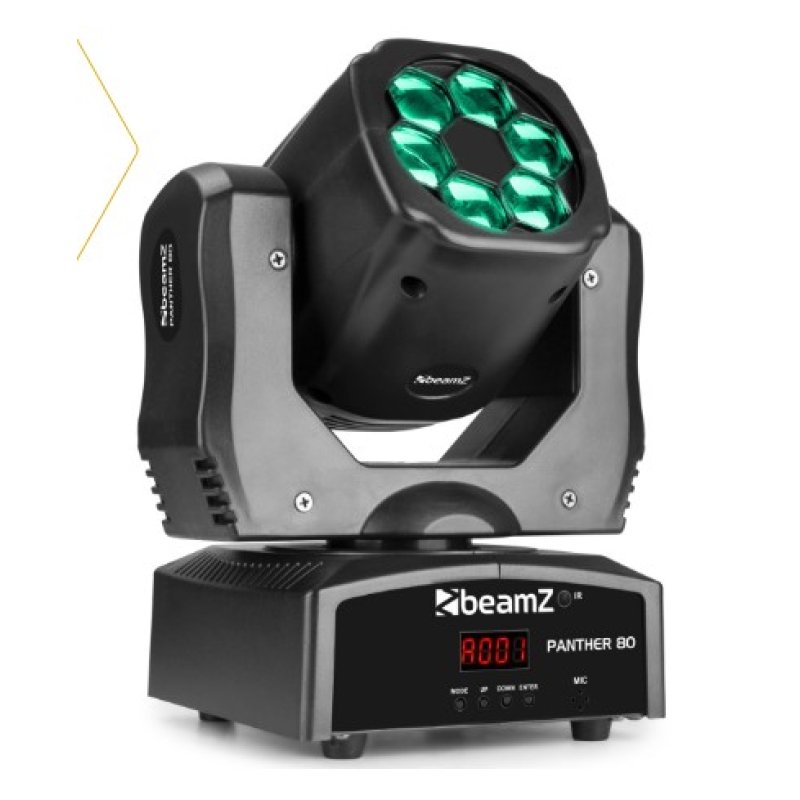 Beamz panther 80 led moving head with