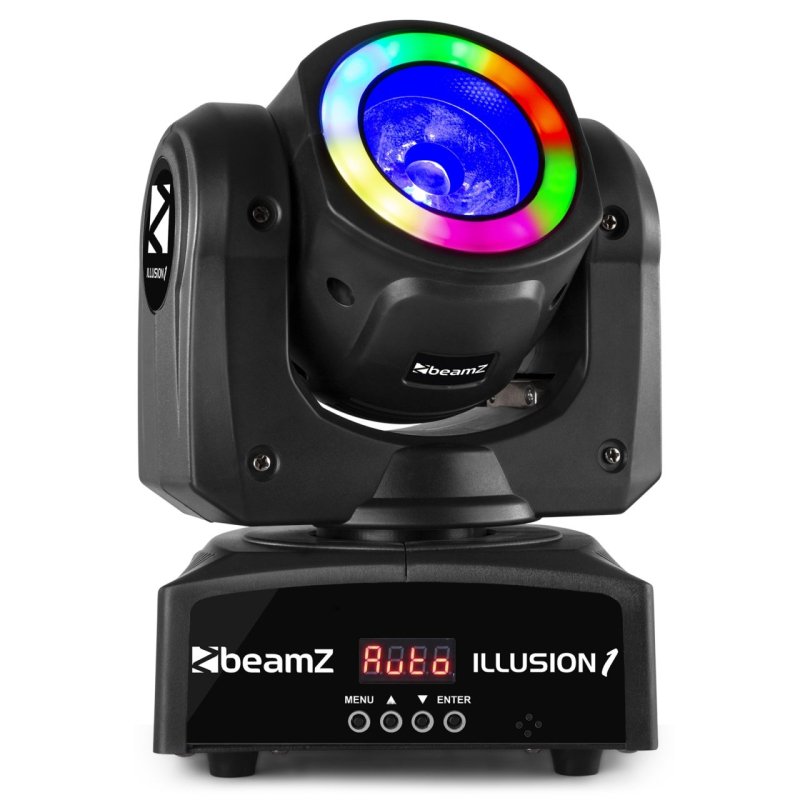 Beamz illusion 1 moving head led beam with led ring