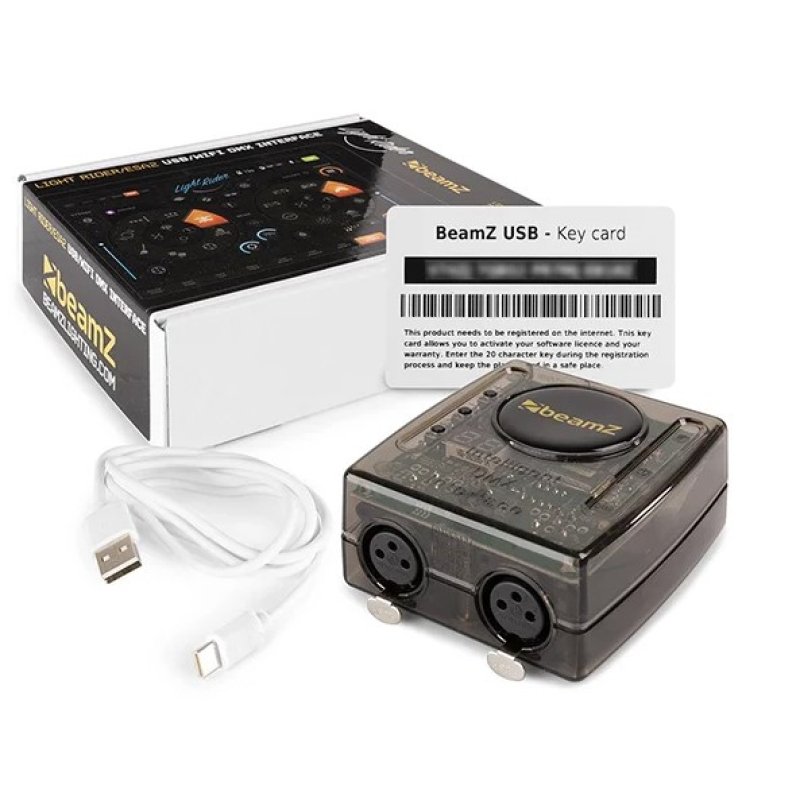 Beamz wifi-usb dmx interface with light rider/esa2