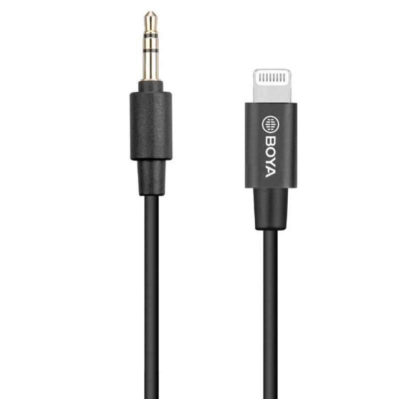 BOYA 3.5mm TRS (Male) to Lightning (Male) Audio Adapter