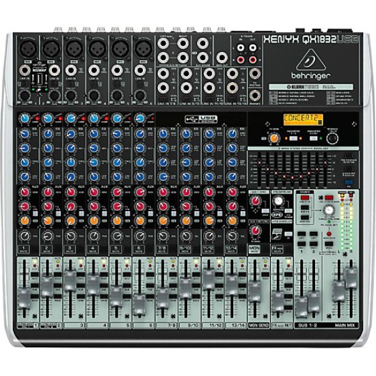 Behringer xenyx qx1832usb analogue mixer