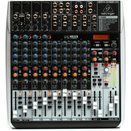 Behringer xenyx qx1622usb analogue mixer