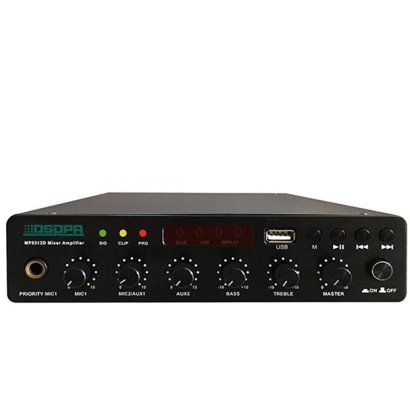 Dsppa 120w ultra-thin digital mixer amplifier