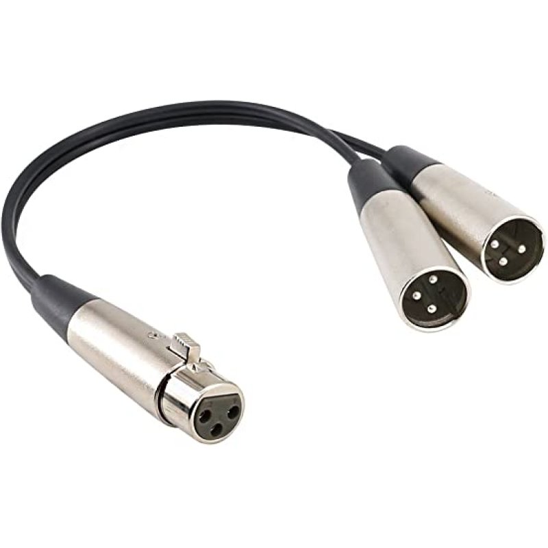 Ewic-yrp 03 1m1 x Female to 2 x Male XLR Balanced Y-Patch – 1m