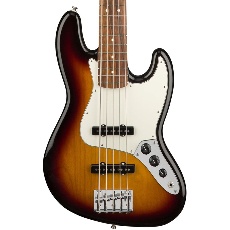 Fender Player jazz bass V Pau Ferro Fretboard & 3-Tone Sunburst Finish