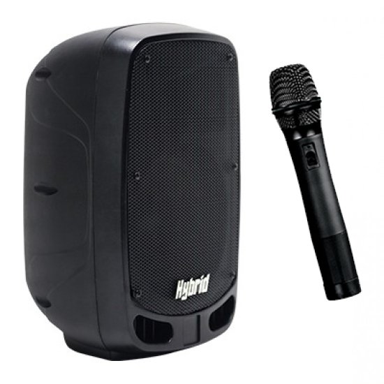 Hybrid PA12B 12″ Battery Powered Speaker with Bluetooth & Wireless Mic