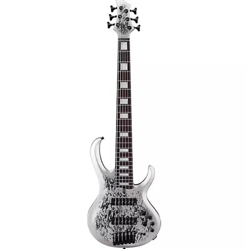 Ibanez btb25th6-slm 6-string electric bass guitar silver blizzard matte
