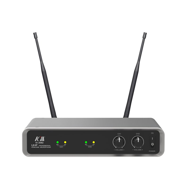 ICM IU-2082 dual wireless handheld microphone 