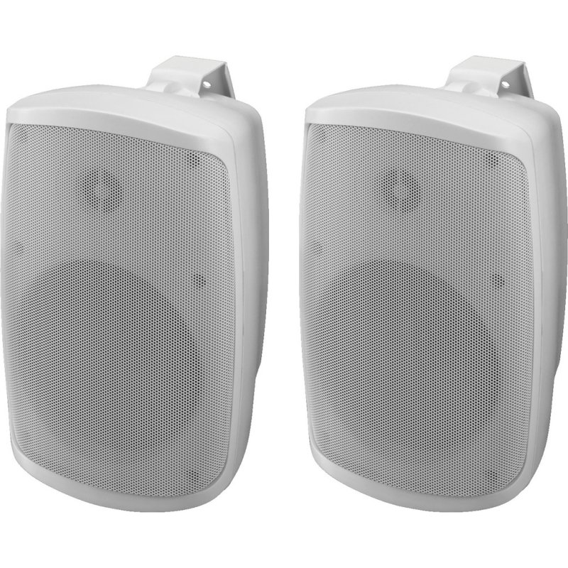 Monacor WALL-05SET/WS Active 2-way stereo speaker system