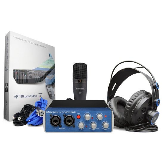 Presonus audiobox usb96 usb studio recording package