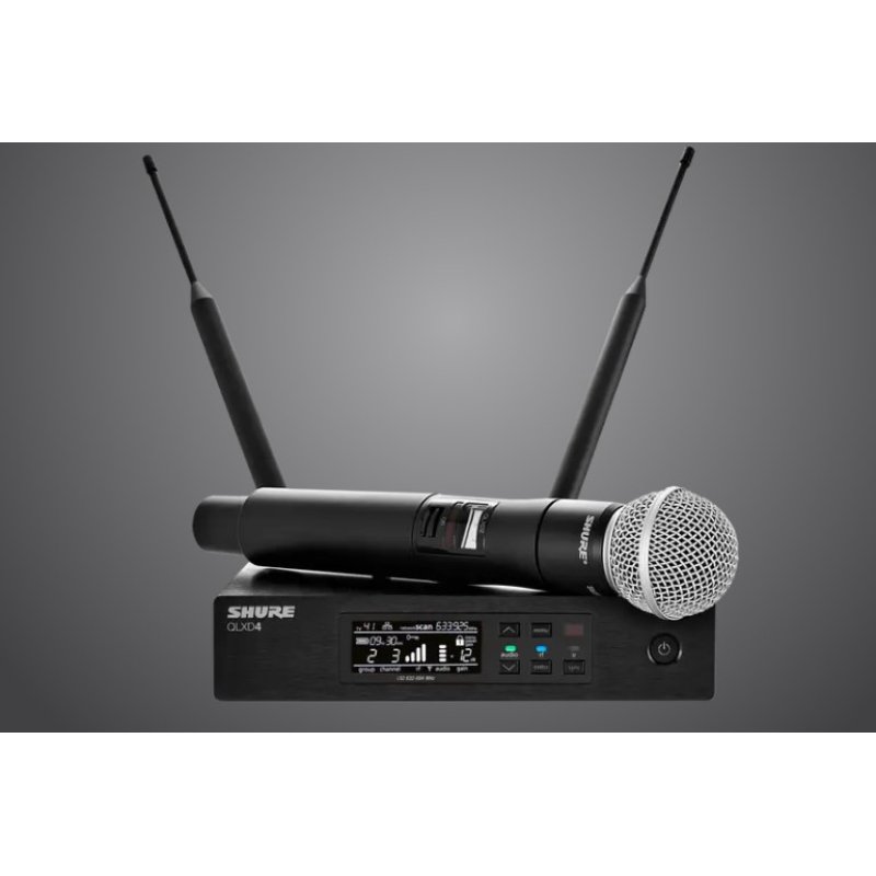 Shure qlxd2/sm58 handheld with transmitter with sm58 capsule