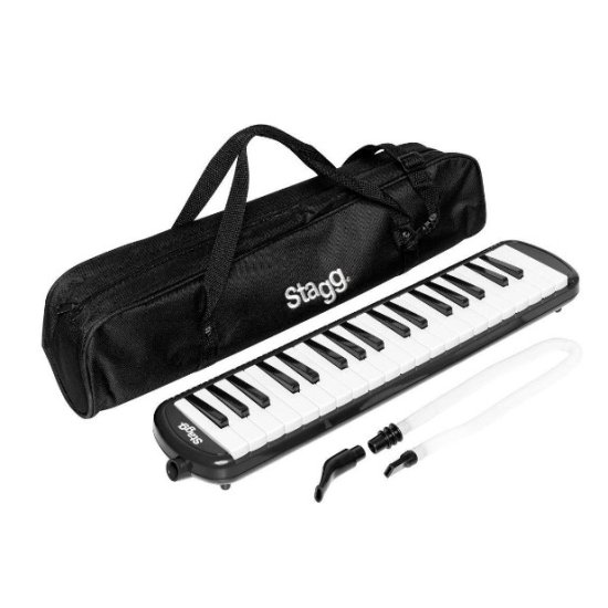 Stagg melodicas 37 key stagmelostablk