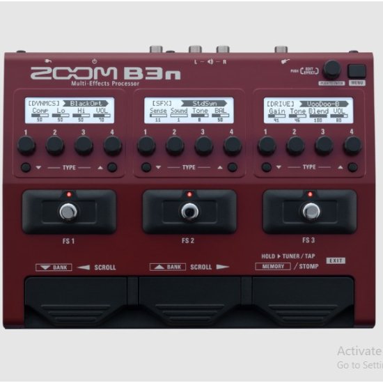 Zoom B3n Bass Multi-effects Pedal Features